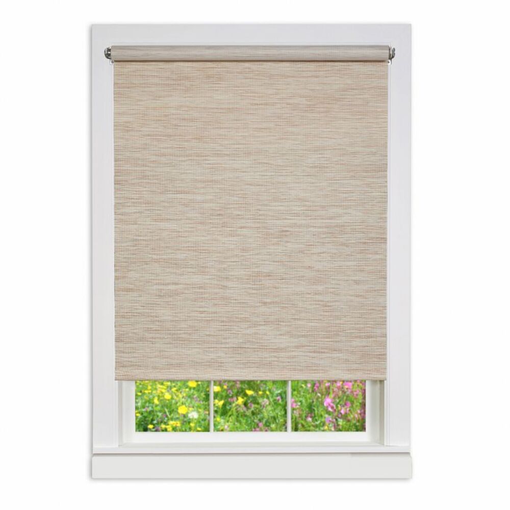 55 x 72 in. Cords Free Privacy Jute Shade, Natural